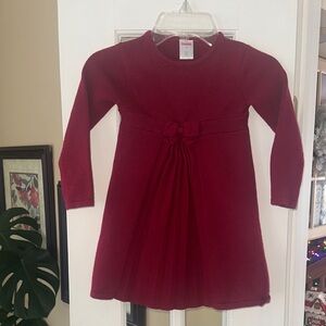 Gymboree Rich Red Formal Girls Sweater Dress